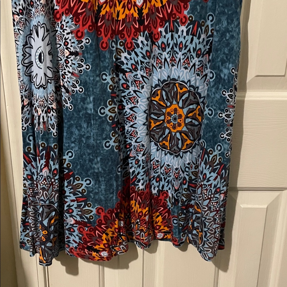 Amazon Women's Midi Dress - Multicolor Mandala Design - Picture 9 of 10